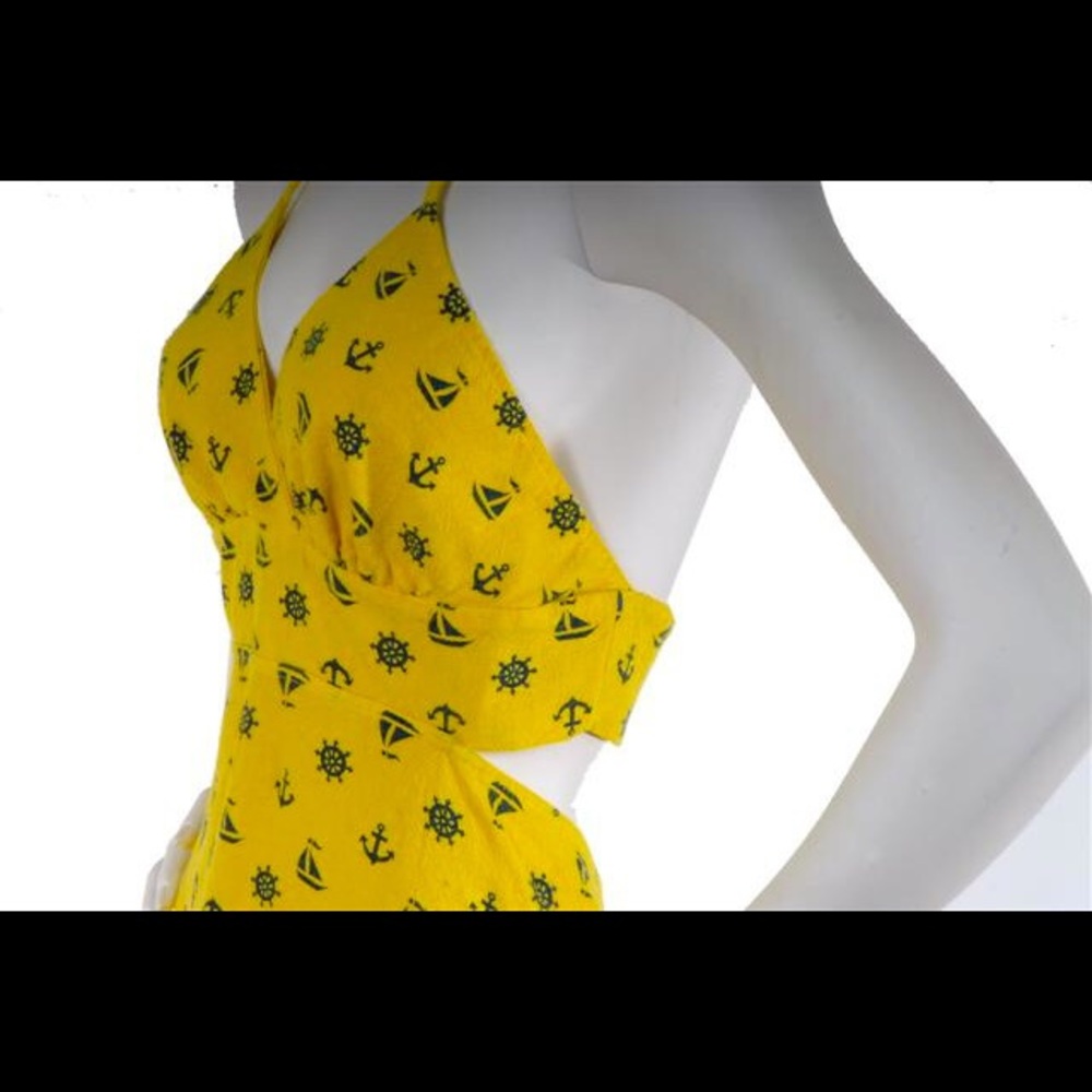 Candice Held Lemon Colored Dishtowel Sundress